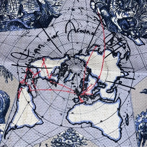 DIOR Around The World Straw Tote Bag NIB Christian Dior Parfums Beauty - Picture 5 of 15